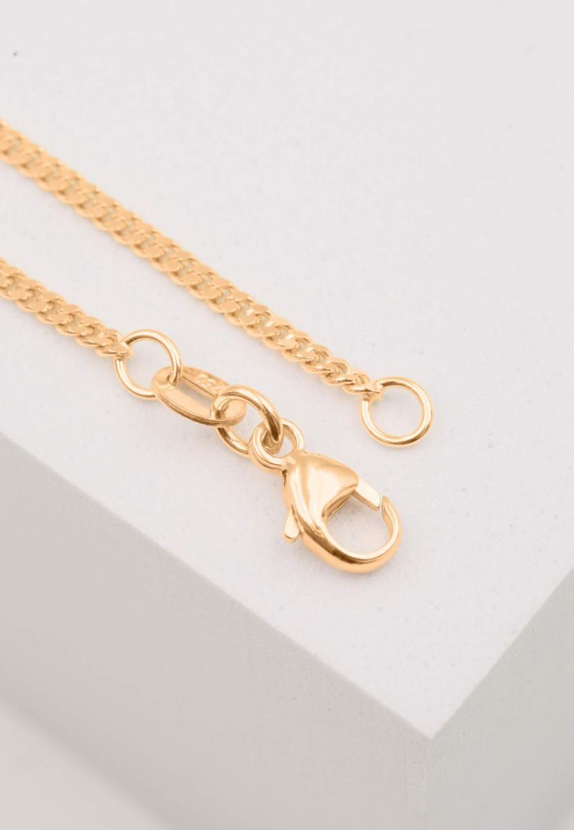 MUAU Schmuck  Collier Panzer Rotgold 750, 1.7mm, 50cm 