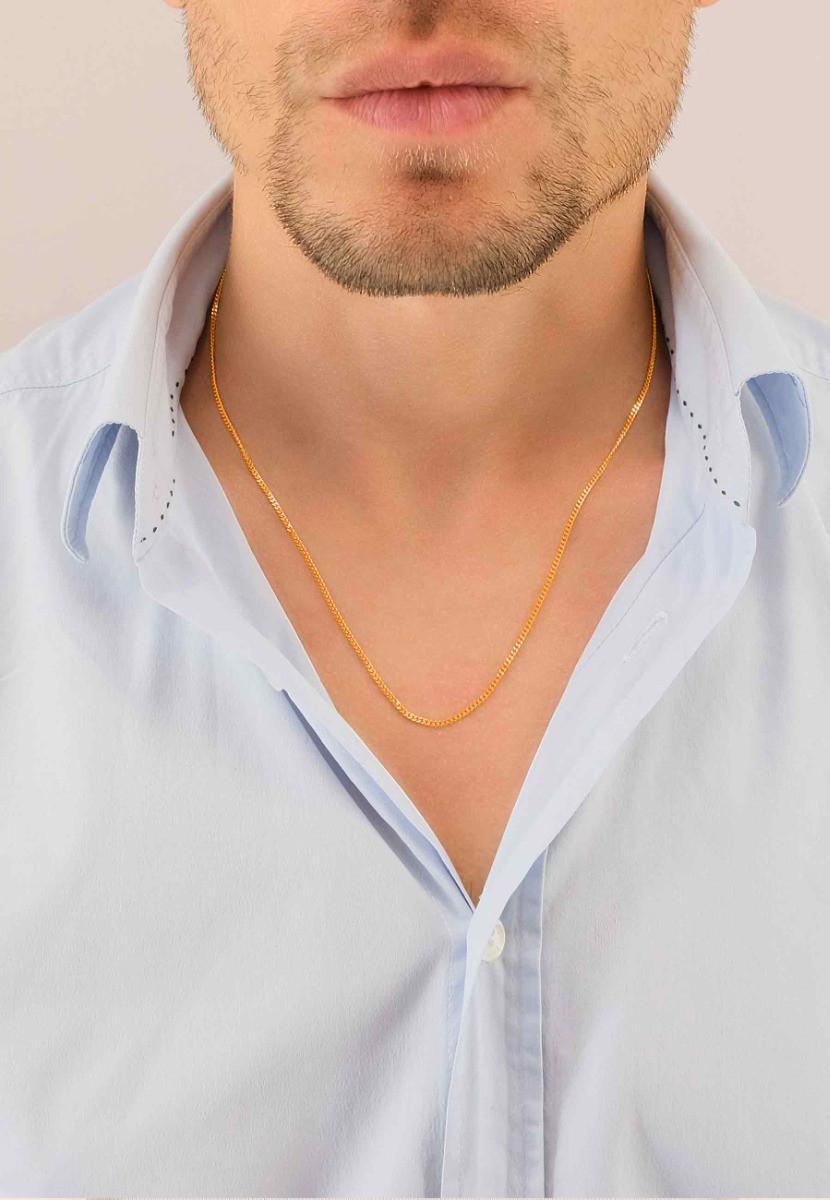 MUAU Schmuck  Collier Panzer Rotgold 750, 1.7mm, 50cm 