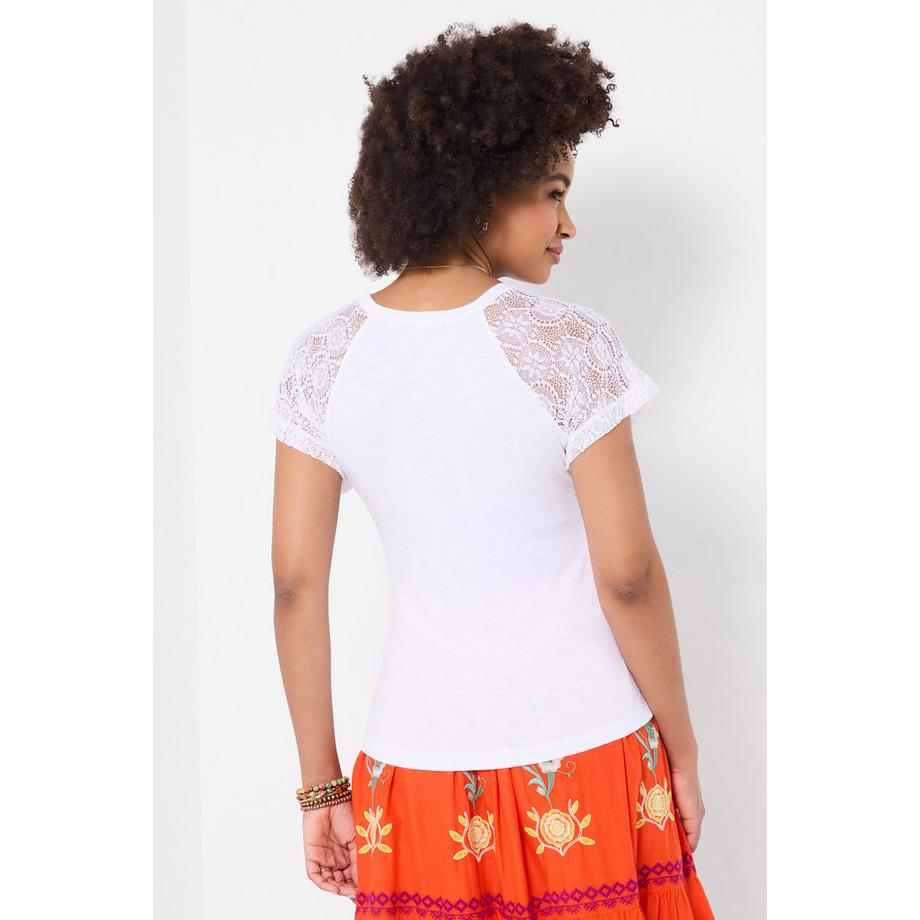 Joe Browns Jersey-T-Shirt mit Spitzenärmeln  
