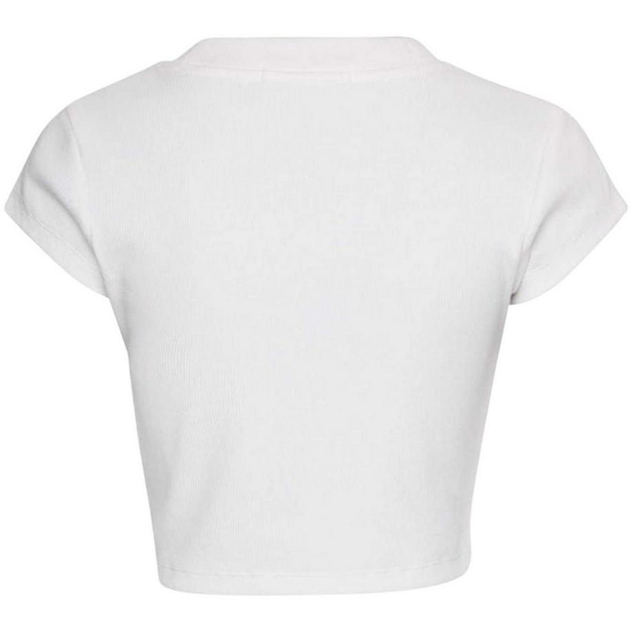 Calvin Klein  Kurzes T-Shirt, Gerippt 