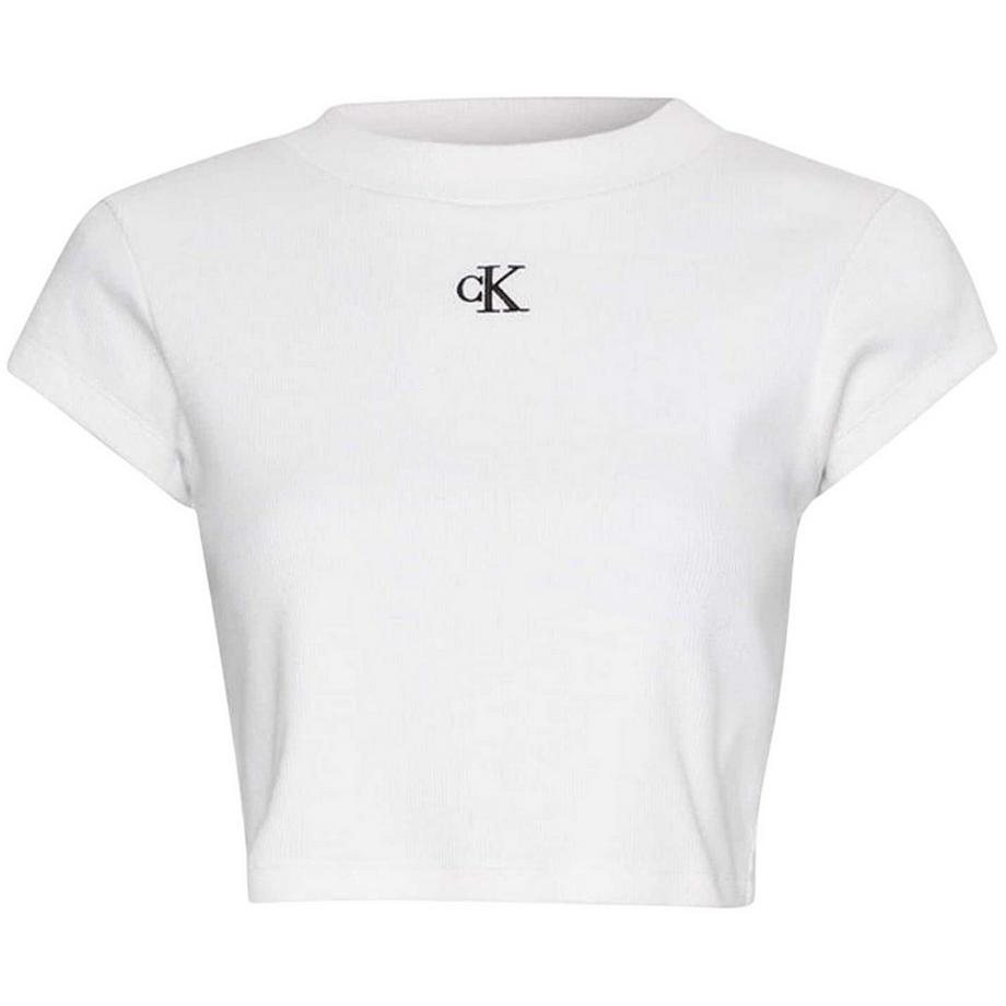 Kurzes T-Shirt, Gerippt