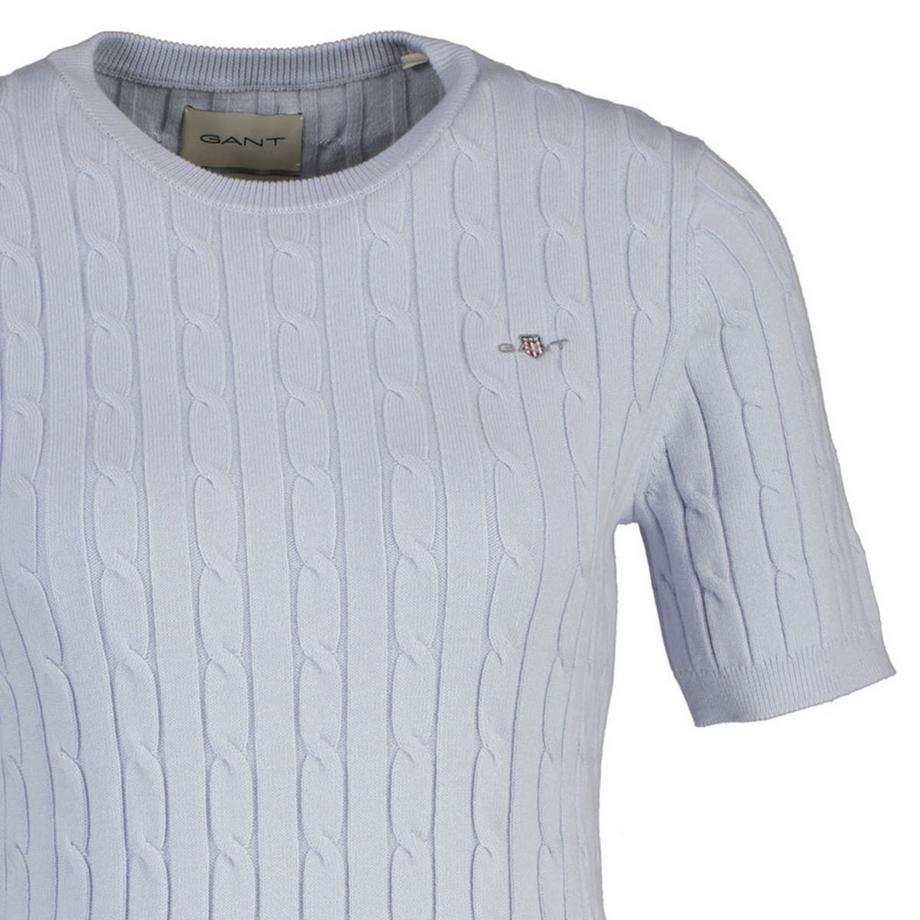 GANT Stretch Cotton Cable C-Neck T-Shirt  