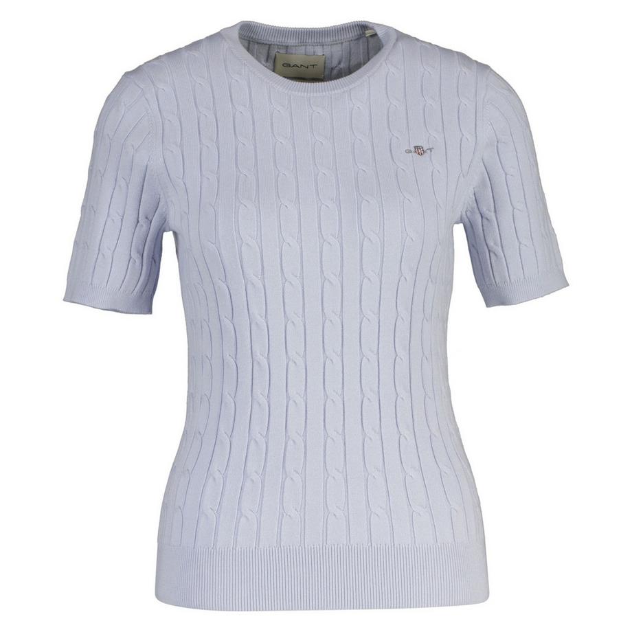 T-Shirt  1er Pack Bequem sitzend-STRETCH COTTON CABLE C-NECK
