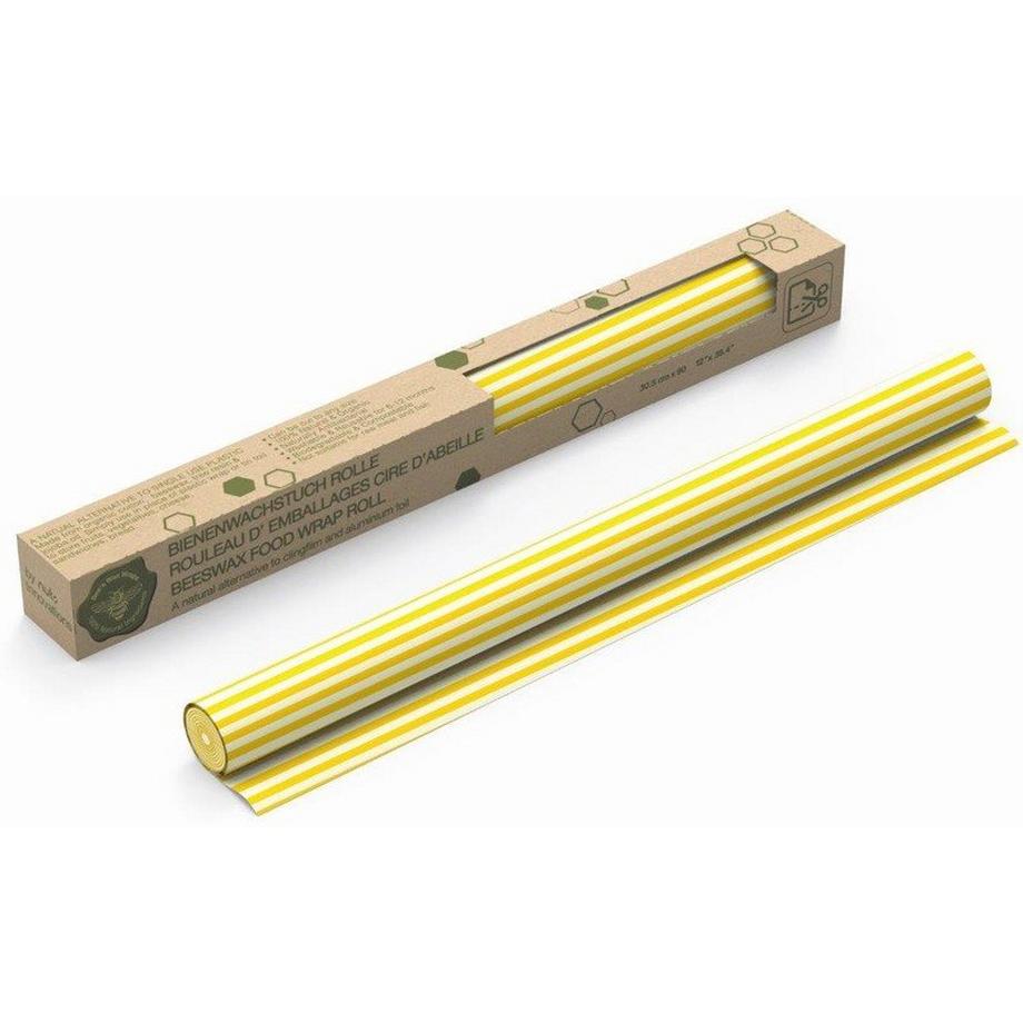Nuts Innovations  Rouleau de cire d'abeille rayé jaune 