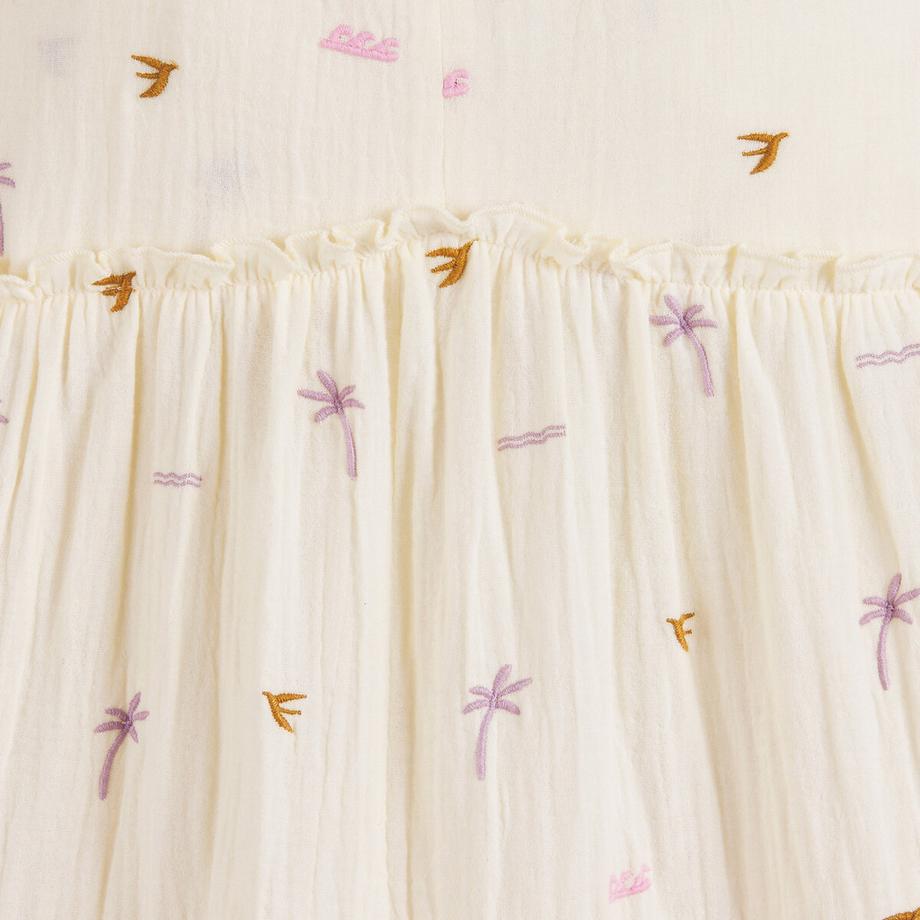 La Redoute Collections  Robe fines bretelles à volant en coton 