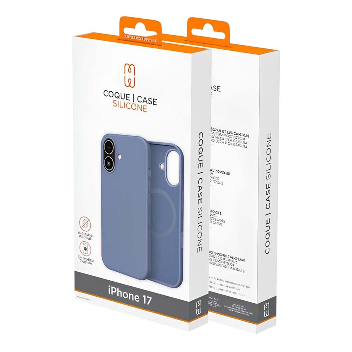 MW  Coque pour iPhone 17 MagSafe en Silicone Antichocs Oléophobe 