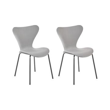 Lot de 2 chaises en Velours Scandinave BOONVILLE