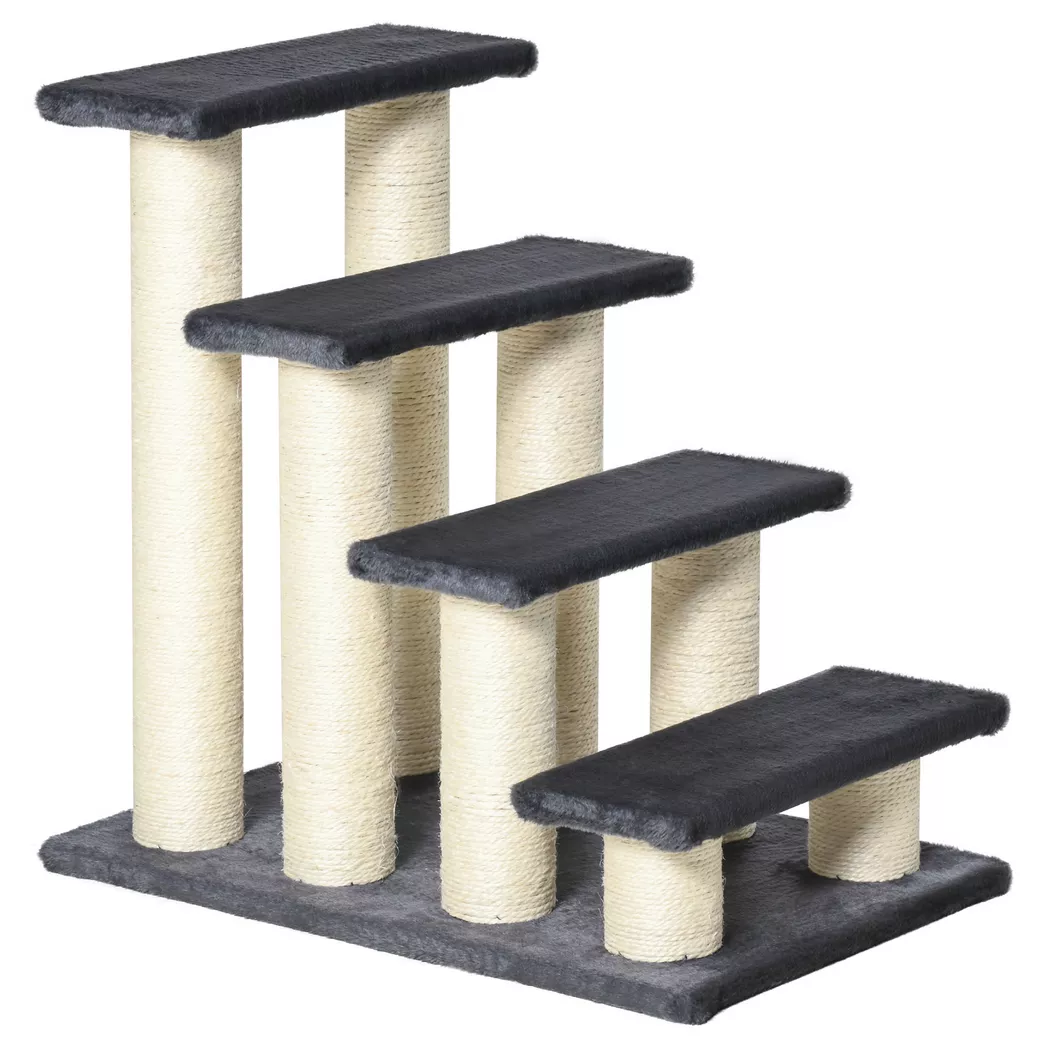PawHut - Katzentreppe, One Size, Grau