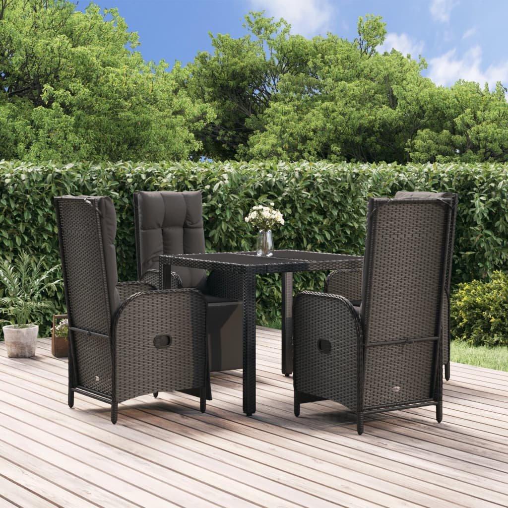 VidaXL set da pranzo da giardino Polirattan  