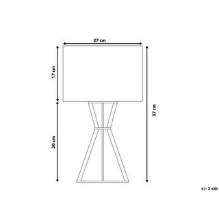 Beliani Lampada da tavolo en Legno compensato Moderno CARRION  