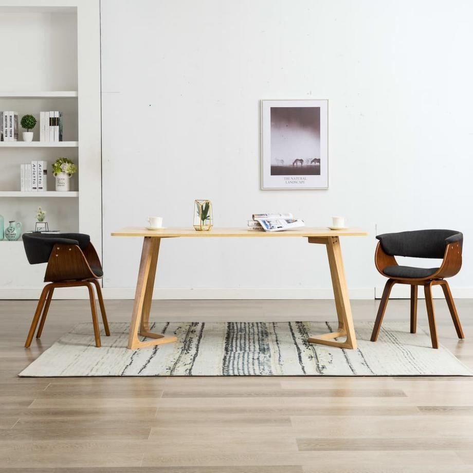 VidaXL Chaise de salle à manger tissu  