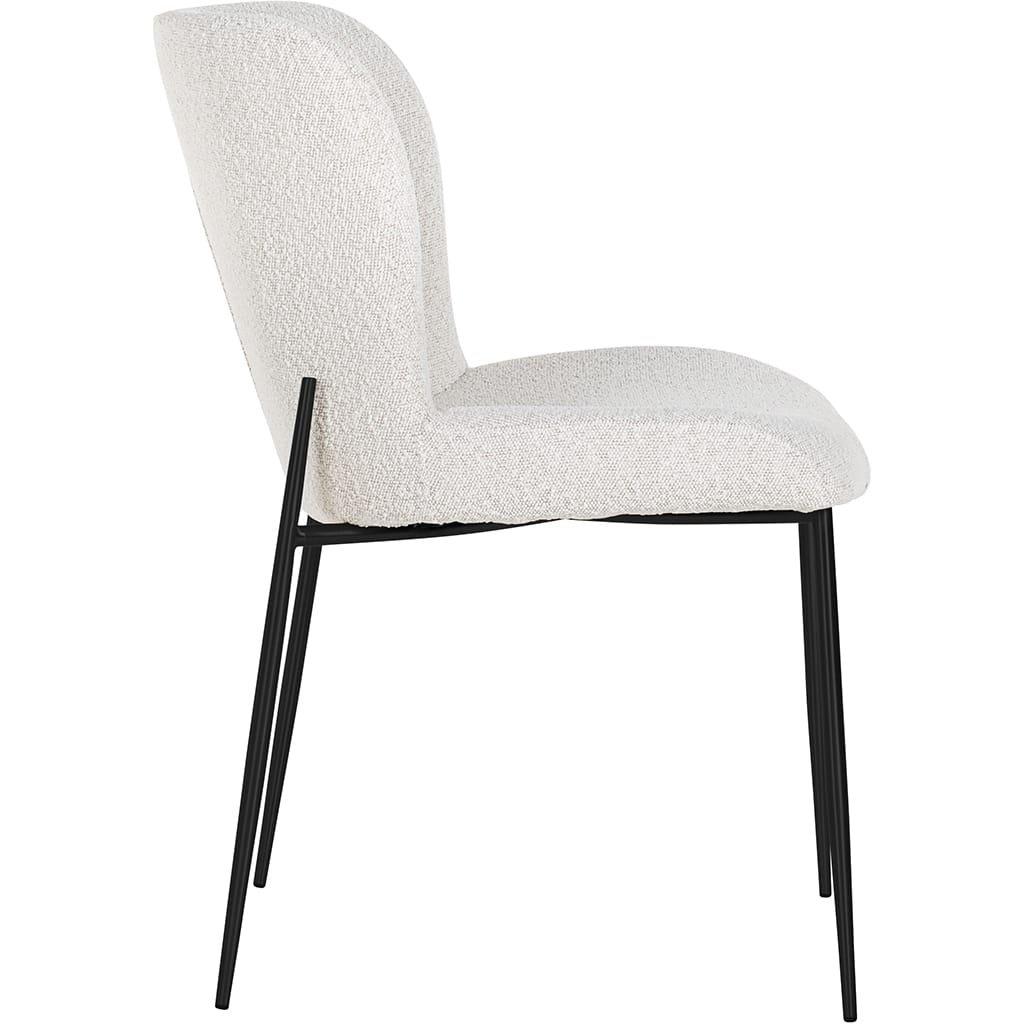 mutoni Chaise Darby blanc noir  