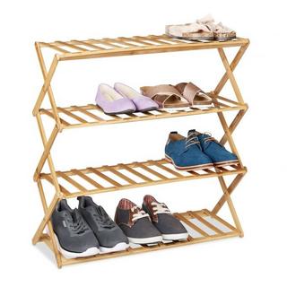 Northix Ripiano pieghevole per scarpe in bambù  