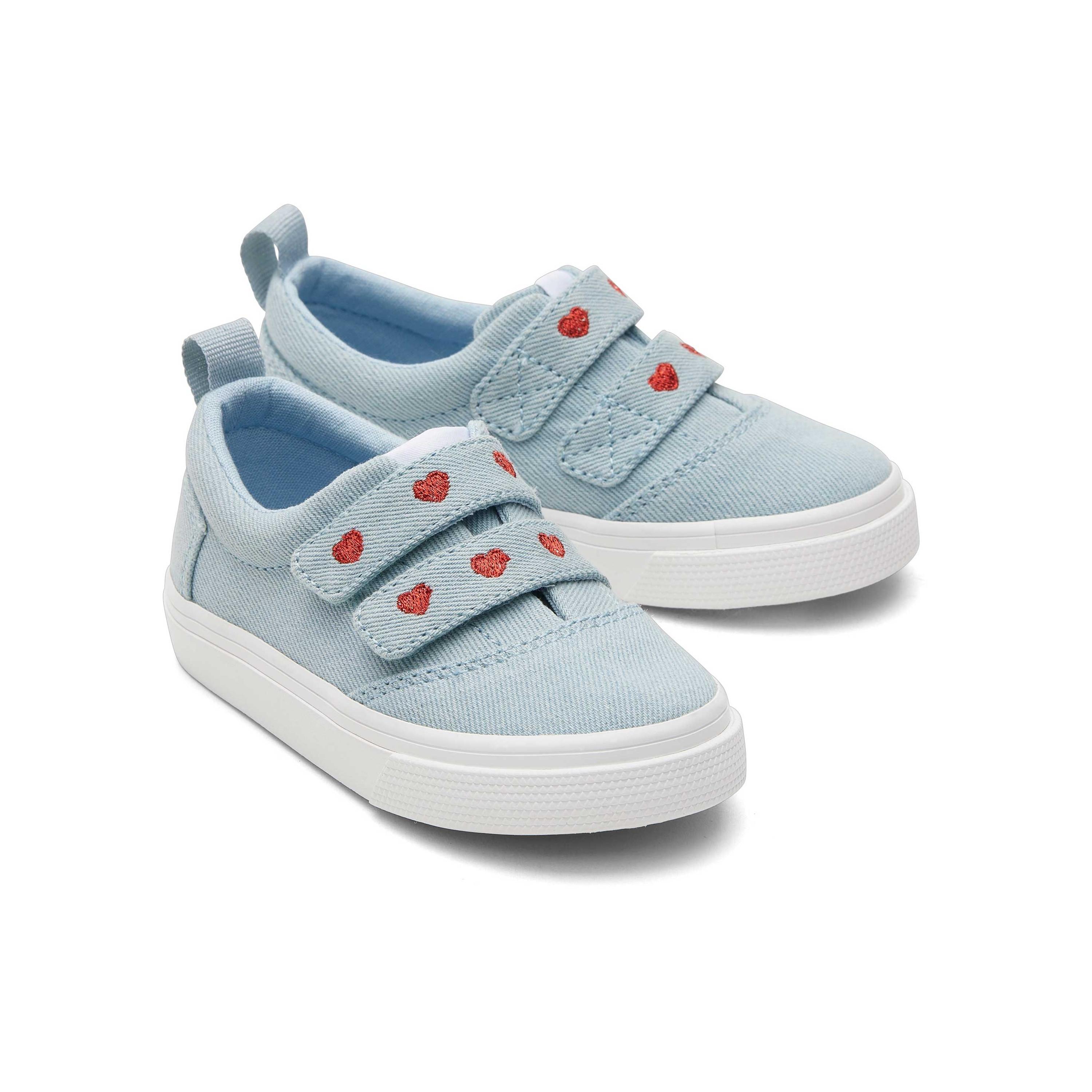 TOMS  scarpe da ginnastica in denim per bambini fenix double strap 