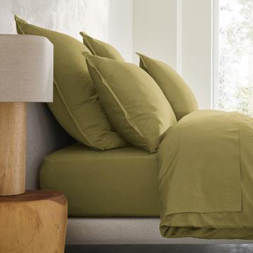 Taie d'oreiller en satin de coton lavé