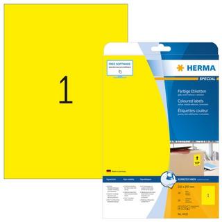 HERMA HERMA Etiketten Special A4 4421 gelb 20 Stück  
