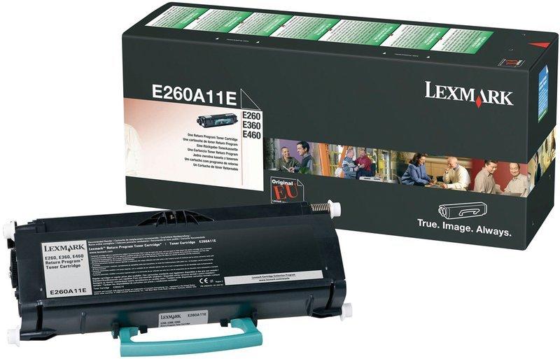 Lexmark  E260, E360, E460 Rückgabe-Tonerkassette 3,5K - schwarz 