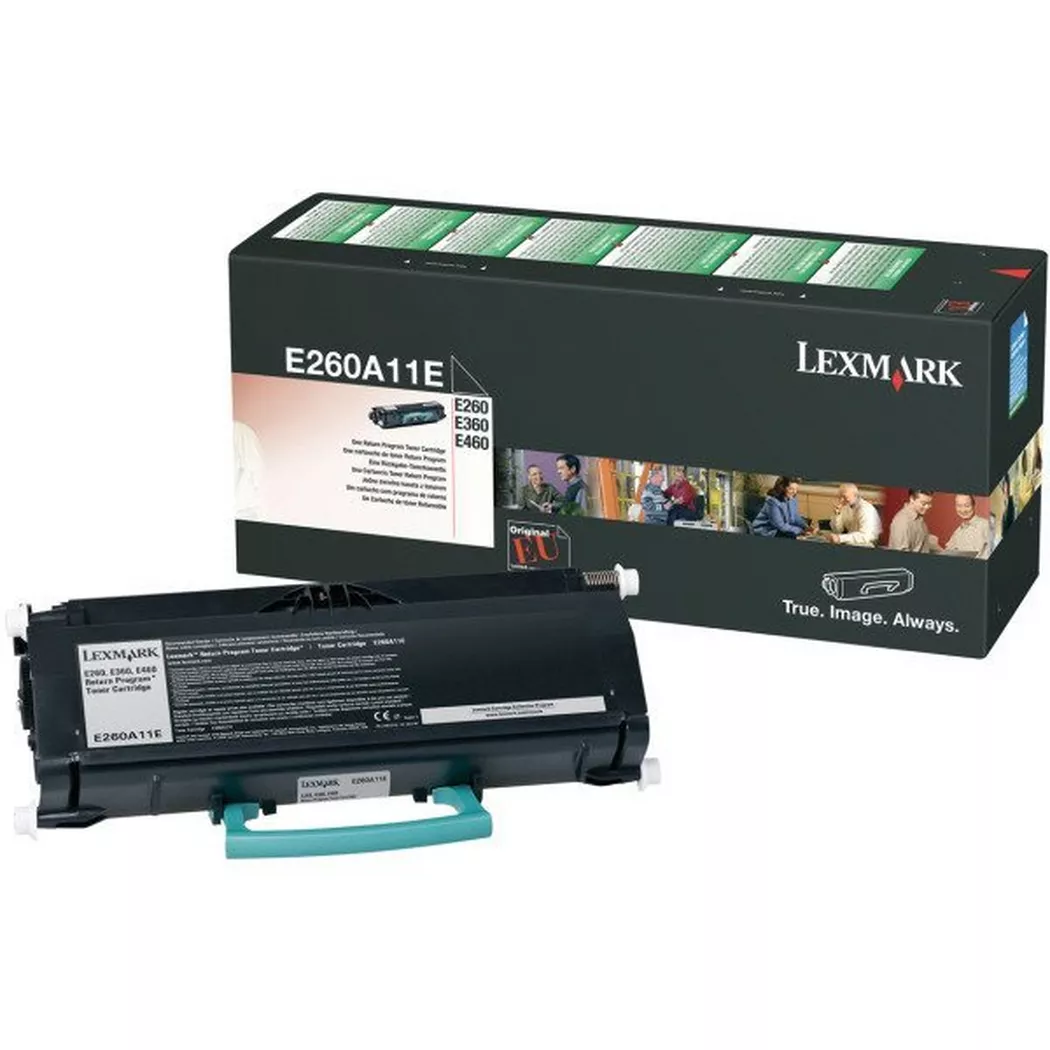 Lexmark – Toner-Modul Return schwarz E260A11E E260/360/460 3500 Seiten, Schwarz, One Size