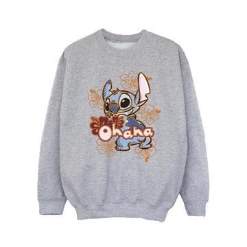 Sweat LILO AND STITCH OHANA ORANGE HIBISCUS