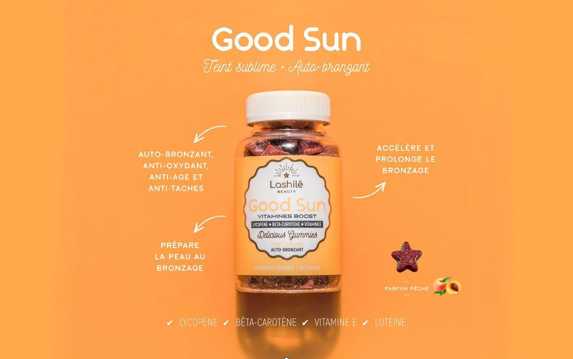 Lashilé Beauty  Good Sun - Vitamine Selbstbräuner (gummies) - 3 boxen 