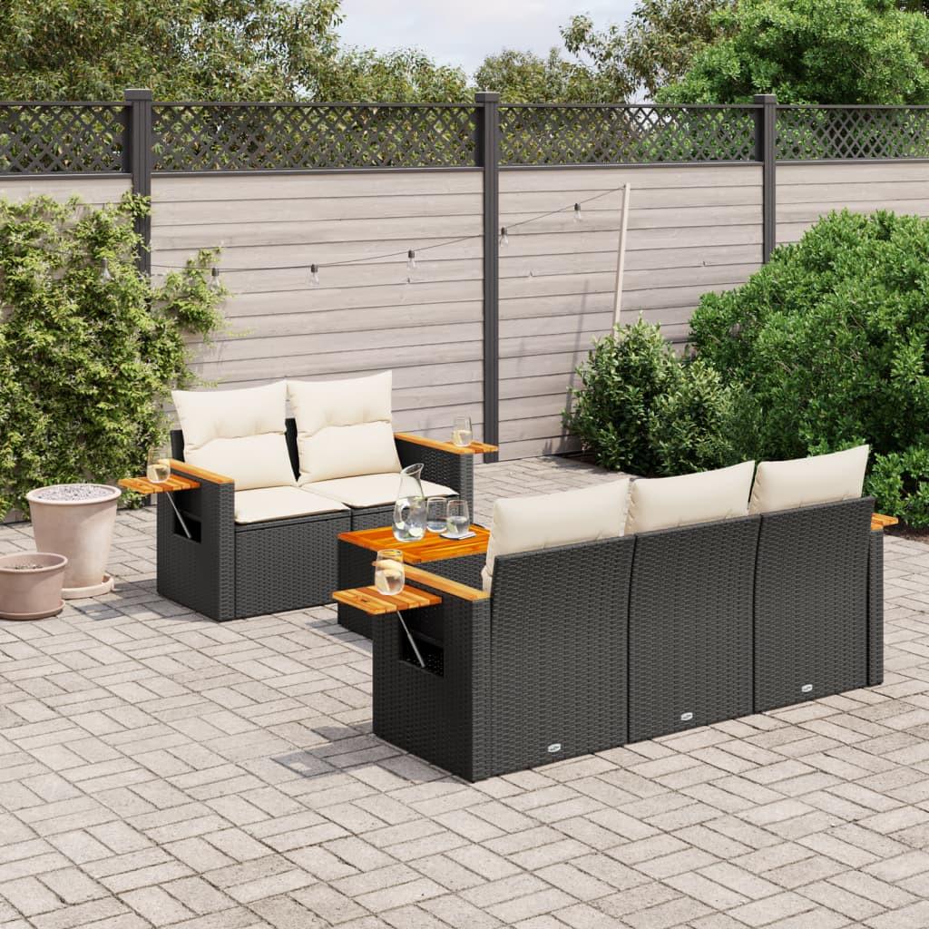 VidaXL set divano da giardino Polirattan  