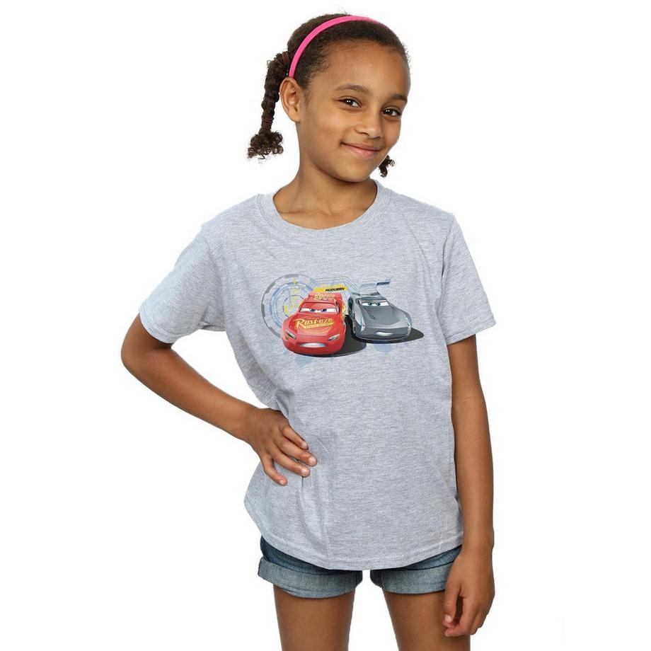 Disney  Cars Lightning Vs Storm TShirt 