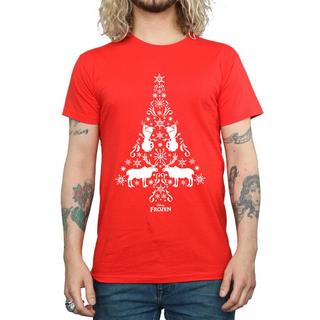 Disney Frozen T-Shirt Imprimé Sapin de Noël  