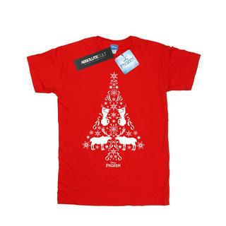 Disney Frozen T-Shirt Imprimé Sapin de Noël  