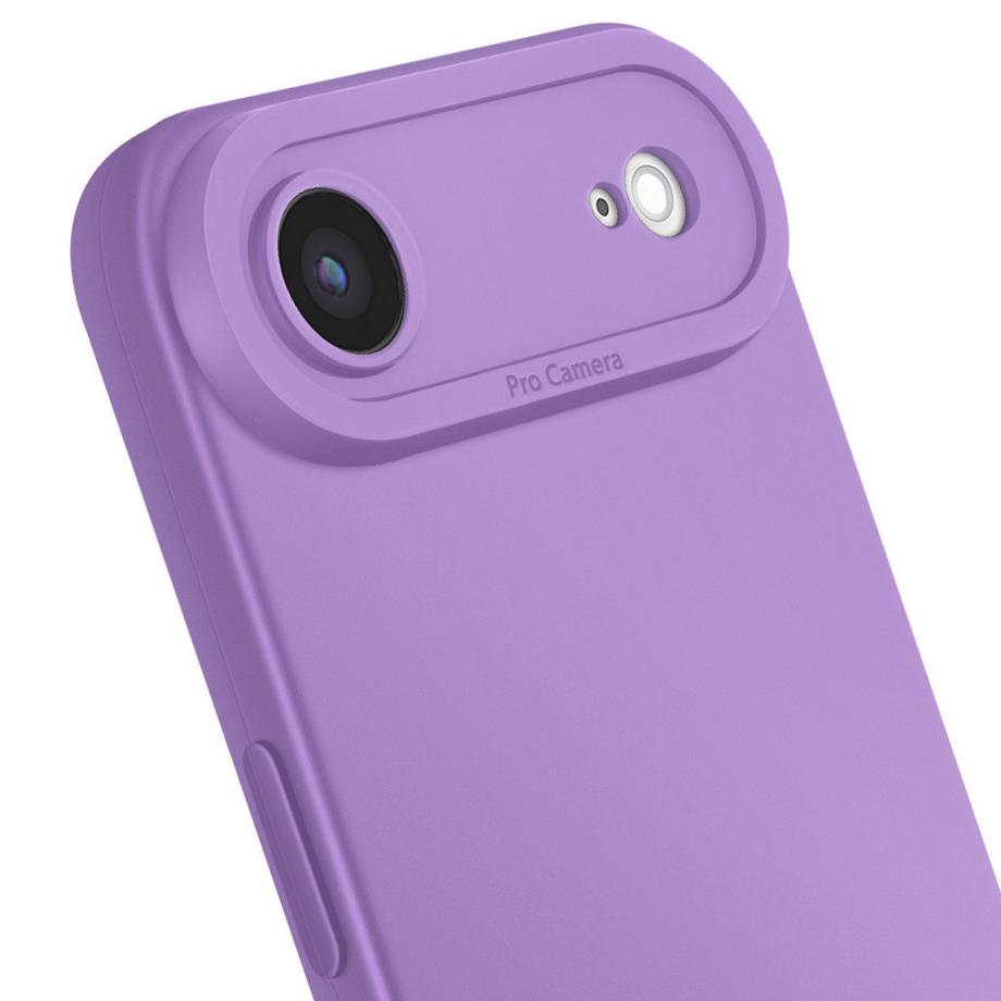 Avizar  Custodia per iPhone Air in silicone morbido con rinforzo per la fotocamera 