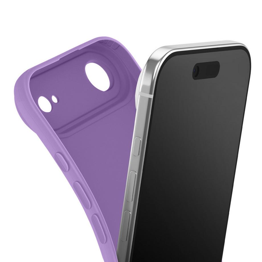 Avizar  Custodia per iPhone Air in silicone morbido con rinforzo per la fotocamera 
