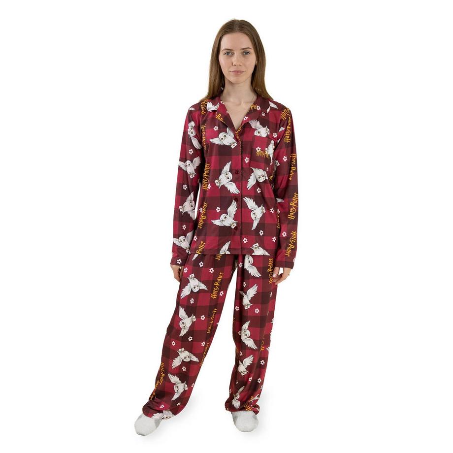 Harry Potter  Ensemble de pyjama long motif Hedwige 
