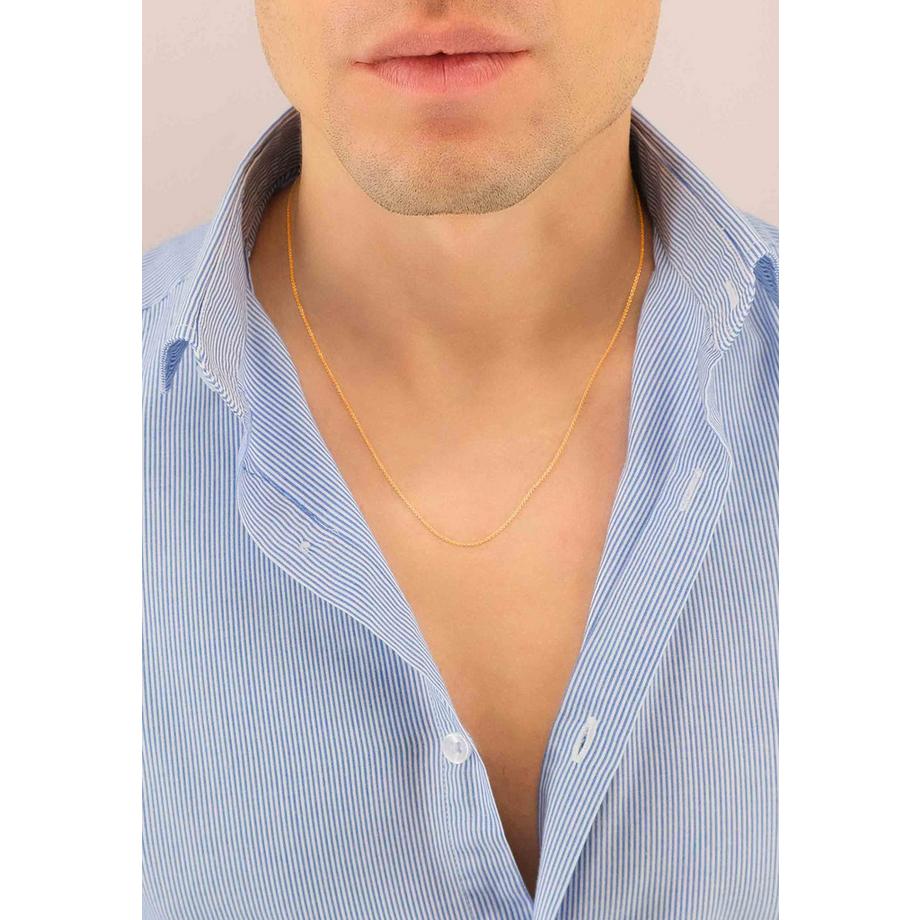 MUAU Schmuck  Collier Rundanker Rotgold 750, 1.1mm, 40cm 