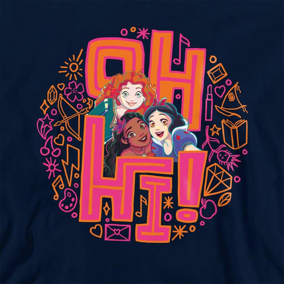 Disney PRINCESS  Sweat À Capuche Motif Mérida, Vaiana Et Blancheneige Oh Hi! 