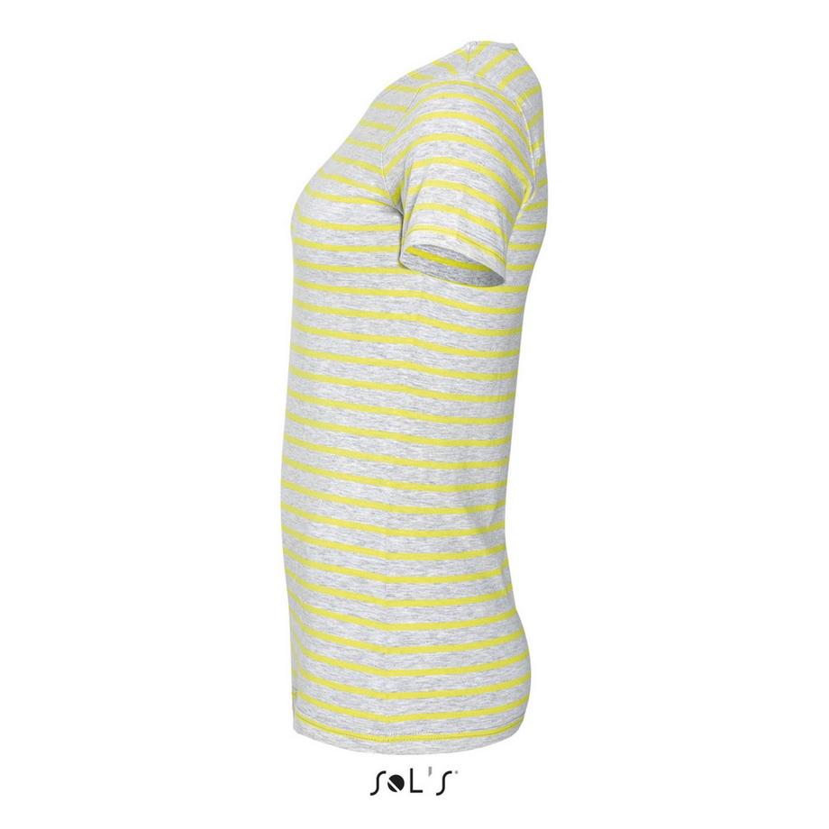 SOLS Miles T-Shirt Rayé Manches Courtes  