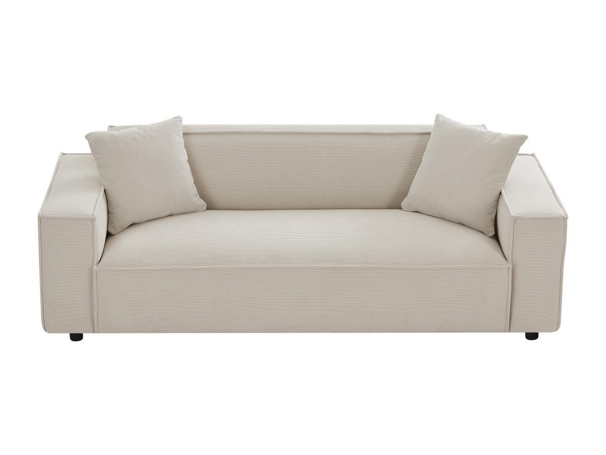 PASCAL MORABITO Sofa 3-Sitzer - Cord - Beige - BORORE  