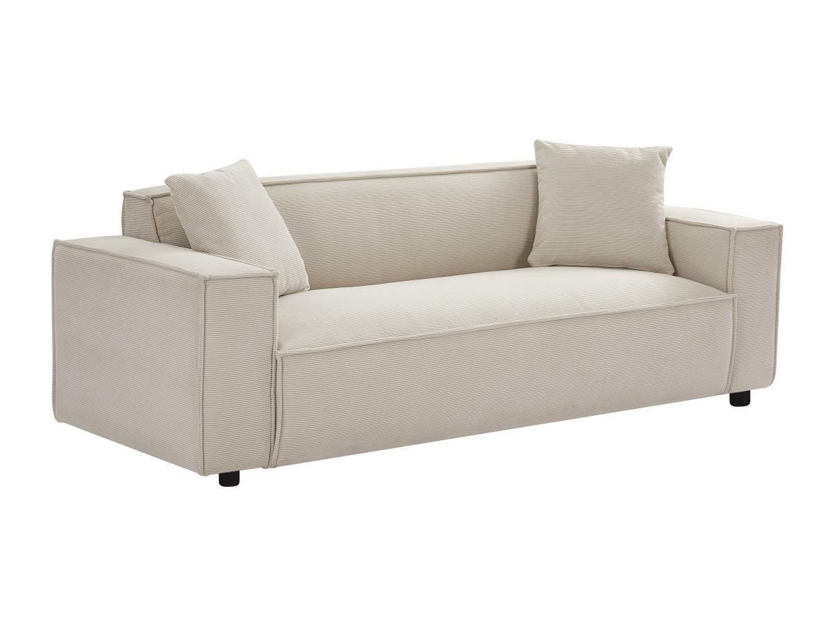 PASCAL MORABITO Sofa 3-Sitzer - Cord - Beige - BORORE  