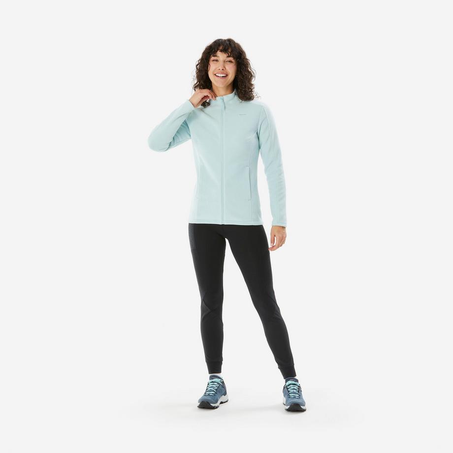 QUECHUA MH 500 Fleecejacke mit durchgehendem Reissverschluss  