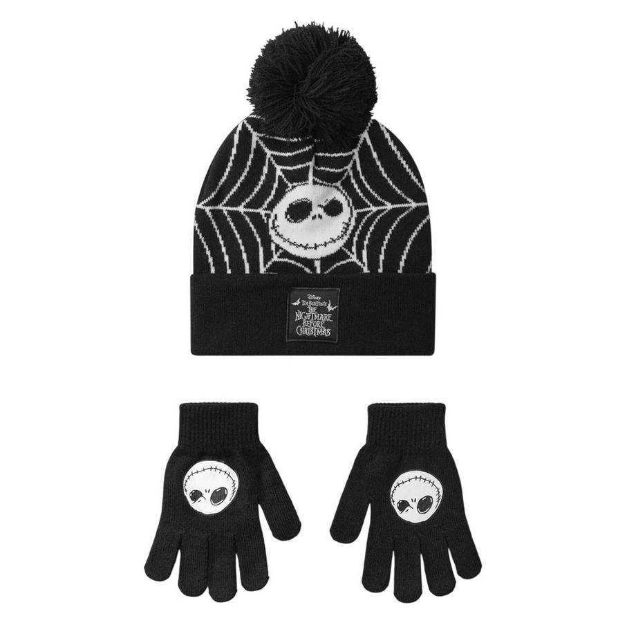 Ensemble Bonnet Et Gants Motif Jack Skellington
