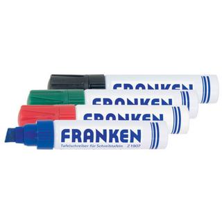 Franken  Franken JumboMarker evidenziatore 4 pz Punta smussata Nero, Blu, Verde, Rosso 