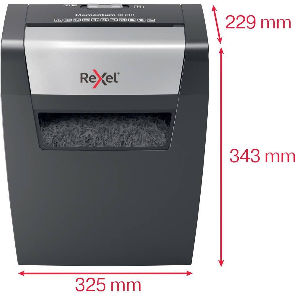 Rexel Momentum X308 Distruggi documenti 8 Foglio Taglio a frammenti 5 x 42 mm P-3 15 l Distrugge anche Graffette  