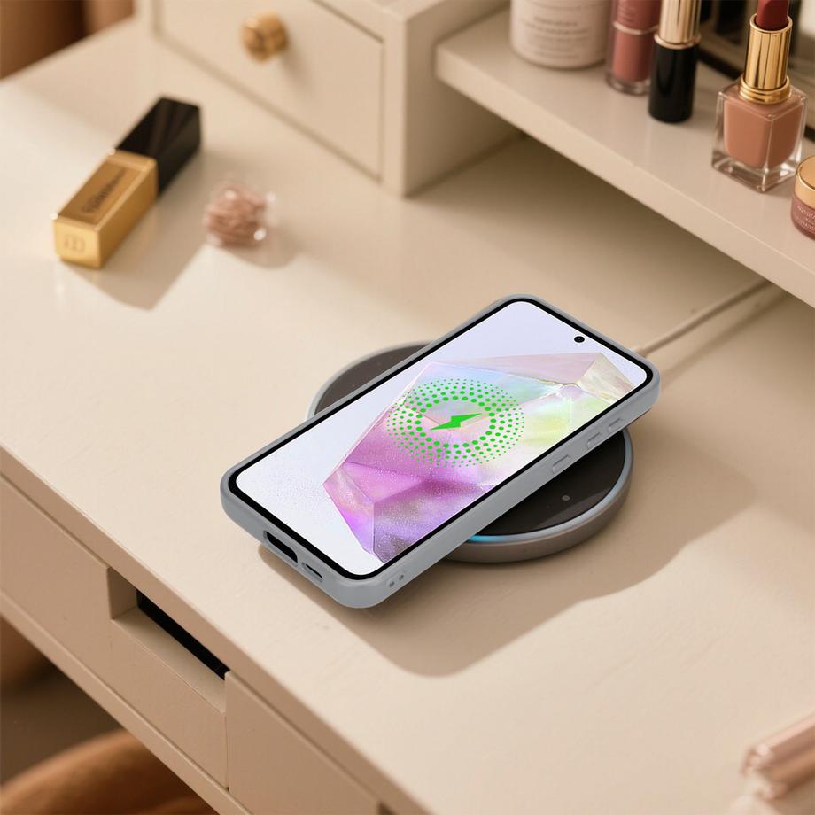 Cadorabo  Samsung Galaxy A35 5G Hülle kompatibel mit MagSafe Glitzer Diamant Design 