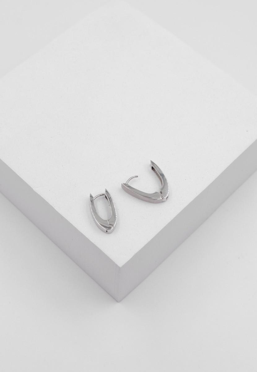 MUAU Schmuck  Creolen Weissgold 750 Scharnier 19mm 