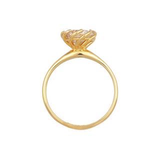 Elli  Bague Femmes Bague De Fiançailles Solitaire Fleur Avec Zirconia 