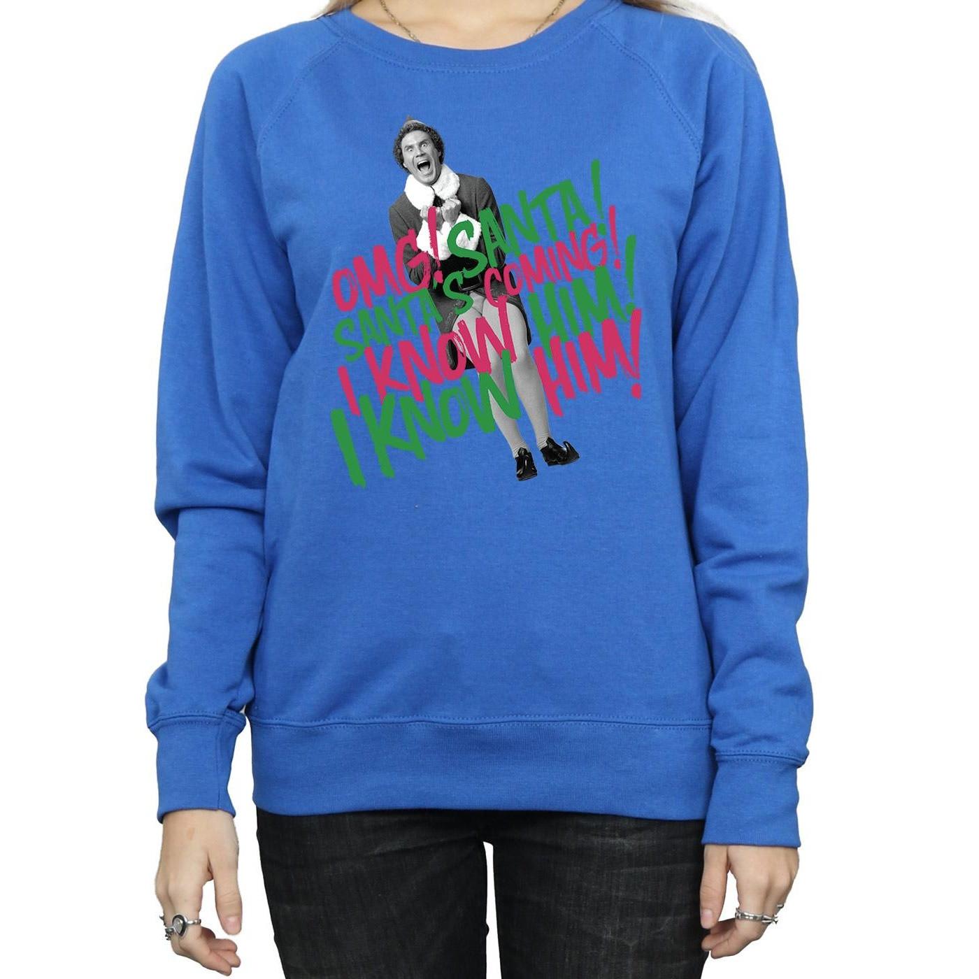 Elf Santa's Coming Sweatshirt Imprimé  