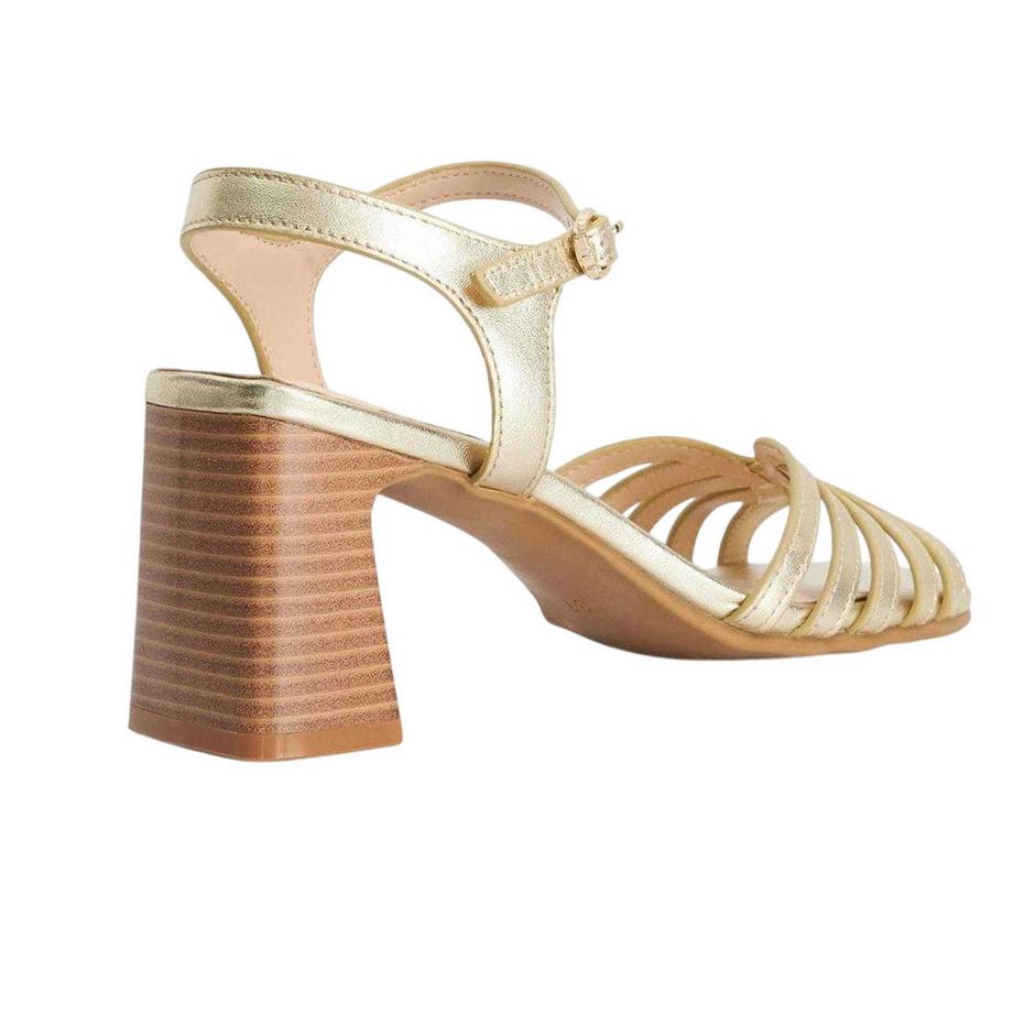 Dune London Leder Sandalen Blockabsatz  