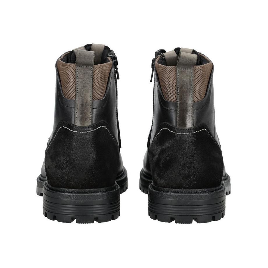 Bullboxer Bottine à lacets avec fermeture éclair intérieure  