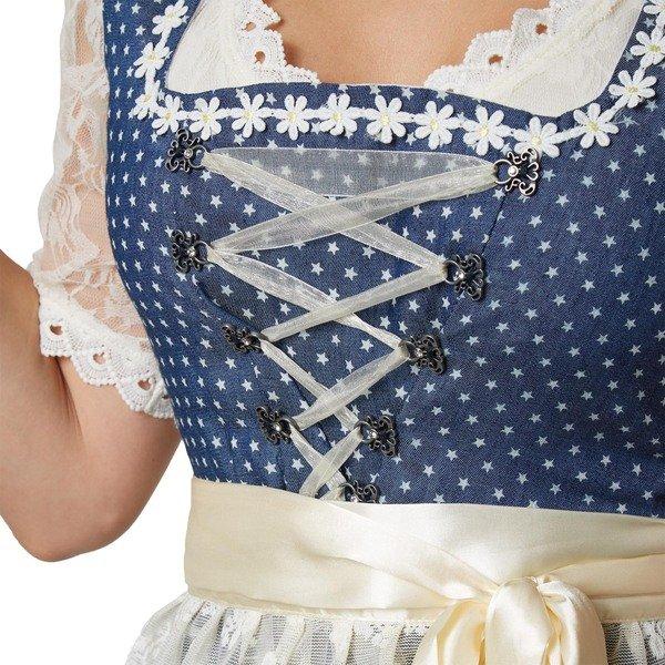 Tectake  Frauenkostüm Midi-Dirndl Kleinwalsertal Modell 2 