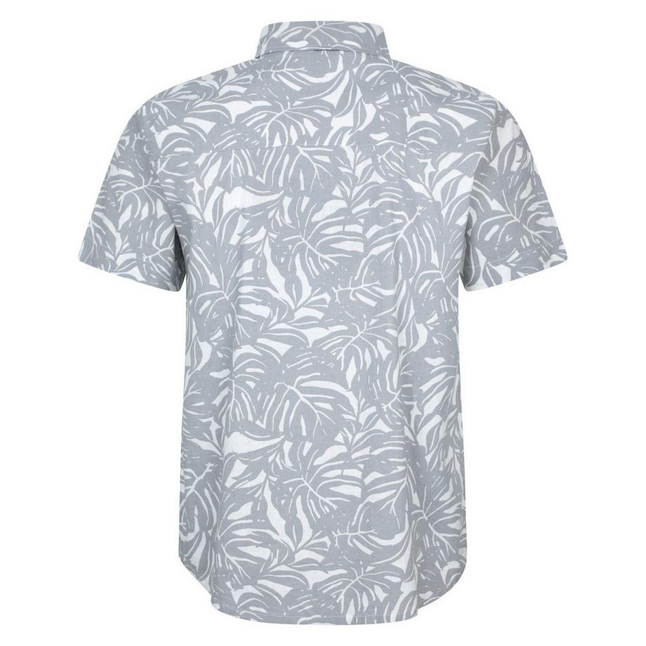 Mountain Warehouse Chemise à Manches Courtes Imprimé Tropical Boutonnée  