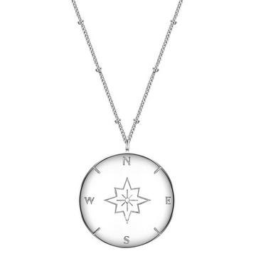 Femme Collier en argent Boussole