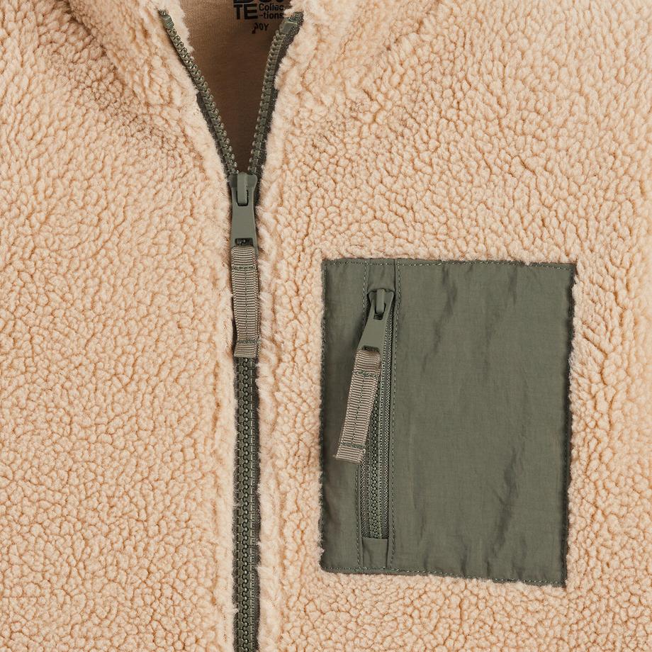 La Redoute Collections  Sweat zippé col montant en sherpa 